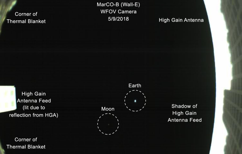 First CubeSats to travel the solar system snap ‘Pale Blue Dot’ homage