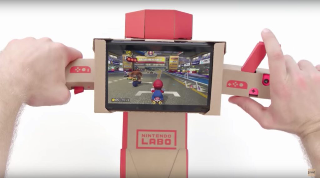 You can now play Mario Kart with Nintendo Labo’s cardboard motorbike