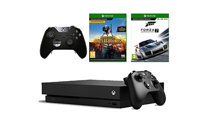 This Xbox One X two games, two pads bundle gets you 4K gaming for under £500
