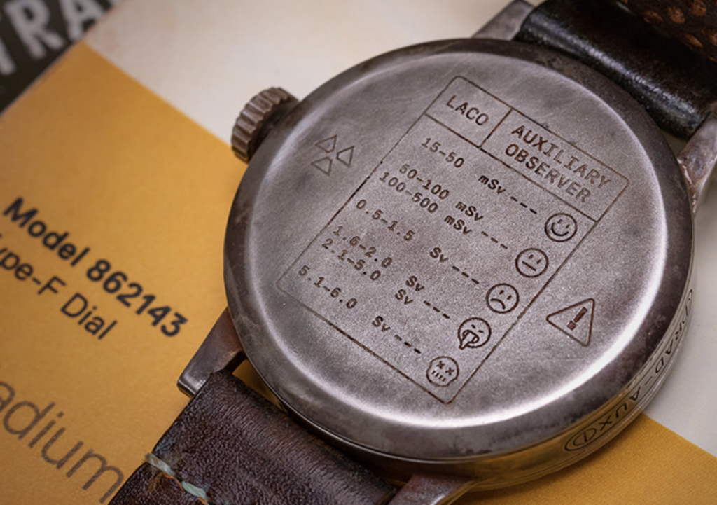 Hit the trackless nuclear wastes with this Laco RAD-AUX watch