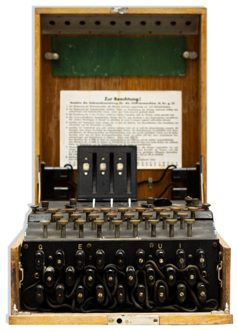 Bidding for this like-new Enigma Machine starts at $200,000