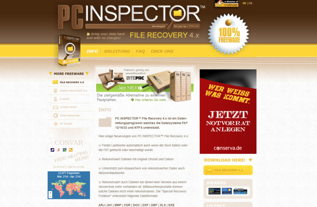 PC Inspector File Recovery review