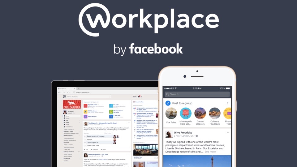 Facebook Workplace announces 'drop-in' video rooms