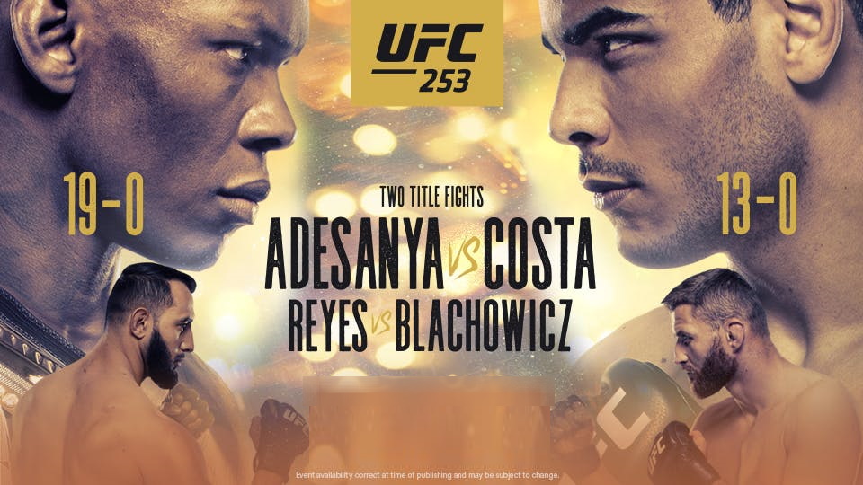 UFC 253 live stream: how to watch Adesanya vs Costa from anywhere