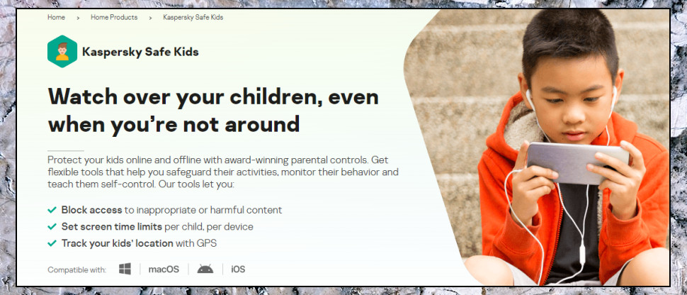 Kaspersky Safe Kids parental control software