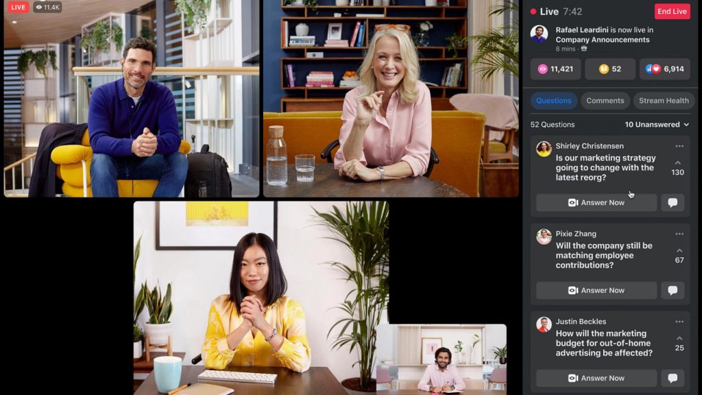 Workplace from Facebook update will make your company all-hands less of a mess