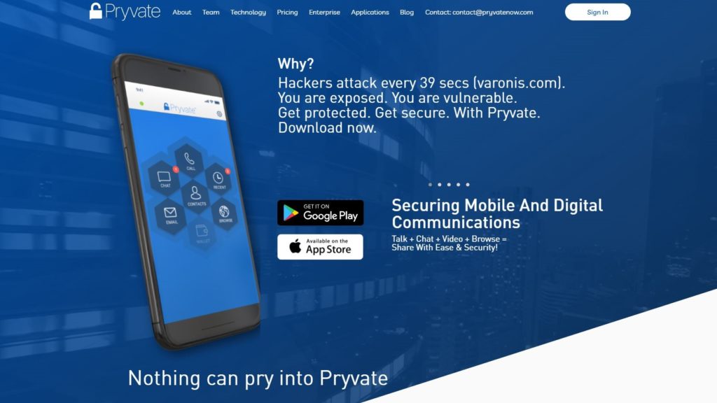 Pryvate encrypted messaging