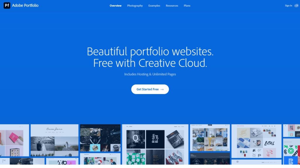 Adobe Portfolio