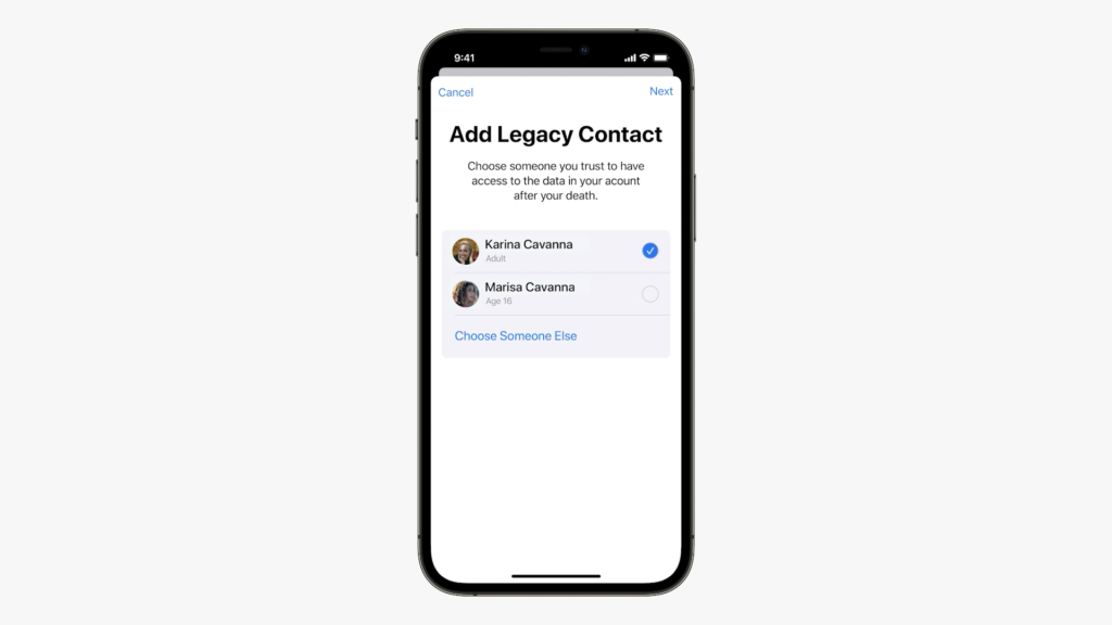 iOS 15.2 will let your family access your iPhone data when you pass away