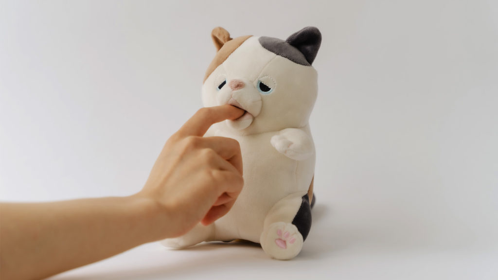 This adorable stuffed animal robot will nibble on your finger because that's what we need now