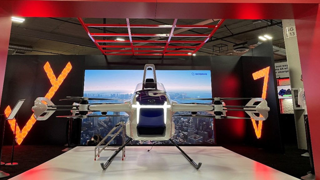 SkyDrive air taxi lands at CES 2022 – but no-one's allowed to fly in it