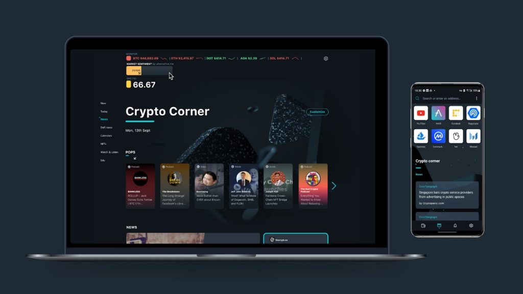 This new Opera browser is dedicated to crypto