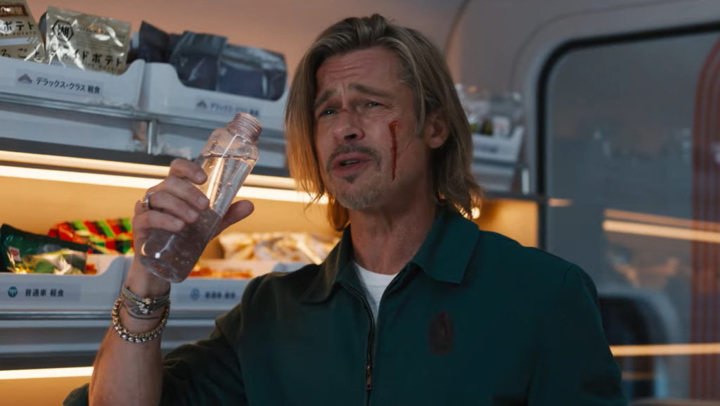 Brad Pitt has trouble Stayin' Alive in the first Bullet Train trailer