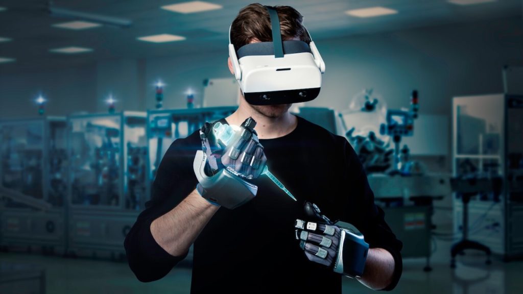 This haptic glove lets you feel the virtual reality metaverse