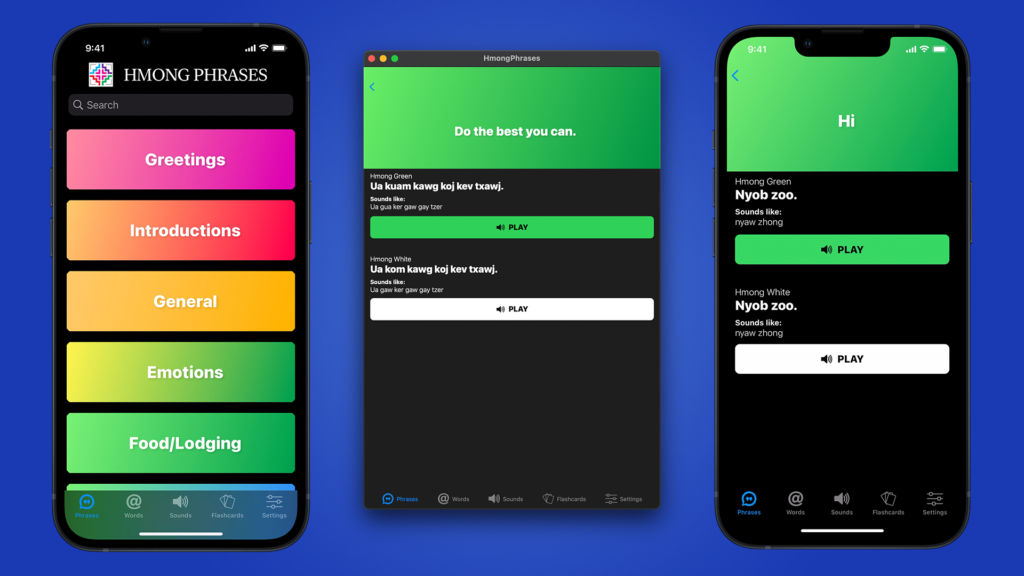 An iOS app aims to preserve the Hmong dialect for future generations