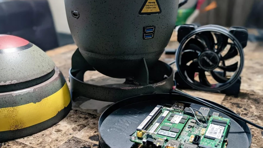 Move over Pip-Boy! Fallout fan turns a plastic mini-nuke into a tiny gaming PC