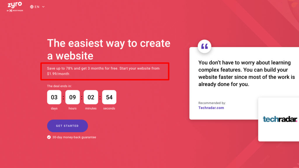 Build a website for just $1.99 with Zyro's exclusive new deal