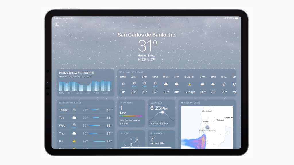 My winner of WWDC was the new Mac and iPad Weather app. No, seriously