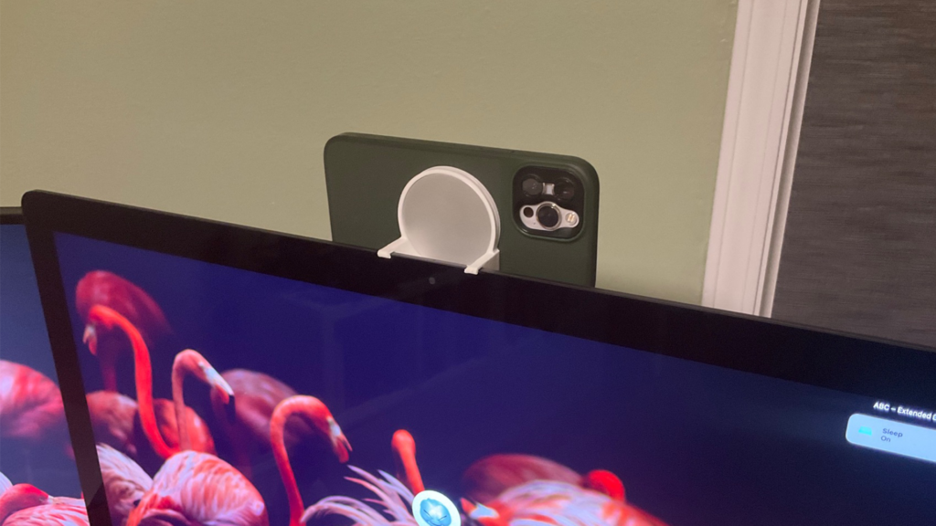 Sorry Apple, this DIY iPhone stand will finally give me a great webcam for my Mac