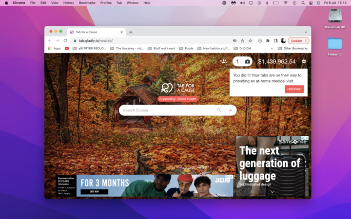 How opening new browser tabs generated $1.4m for charity