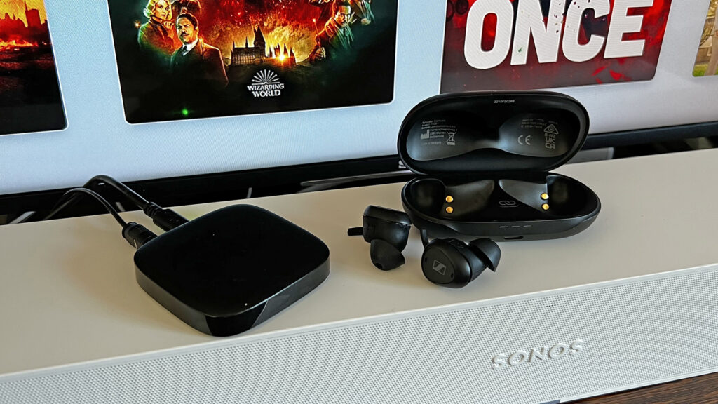 I tried Sennheiser's wireless earbuds made for TVs, and they're weirder than I expected