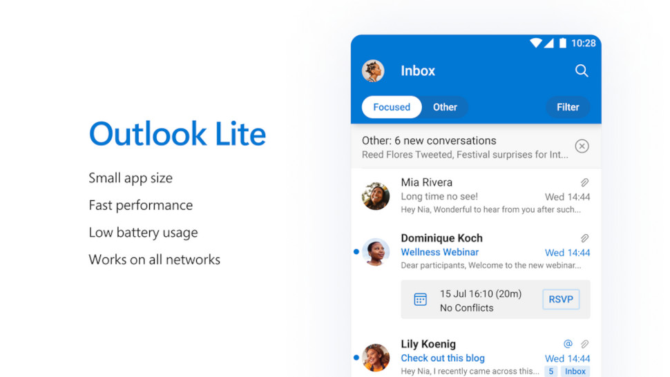 This all-new version of Outlook will even work on the most basic phones