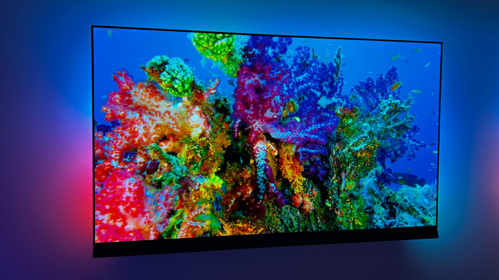 I tried Philips' new OLED TVs with built-in Dolby Atmos sound, and they're dazzling