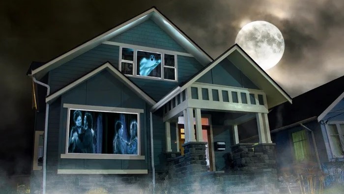 How to use a projector to turn a window into a Halloween horrorshow