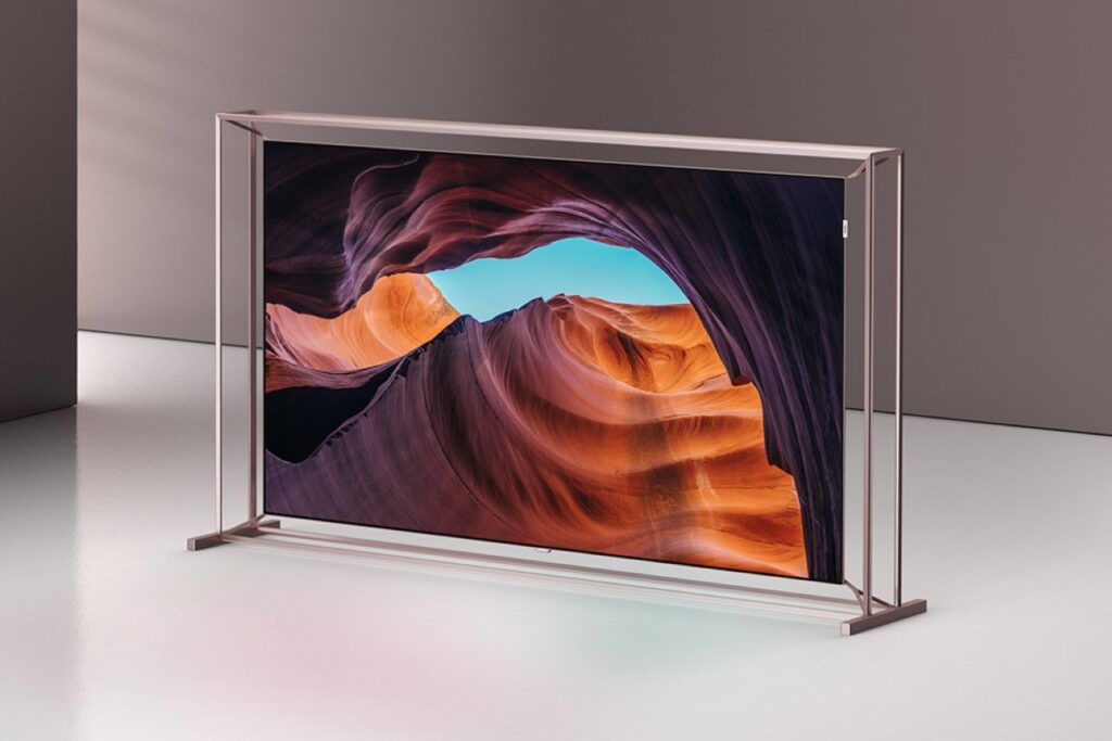 This stunning LG OLED TV swaps bezels for an incredible floating frame