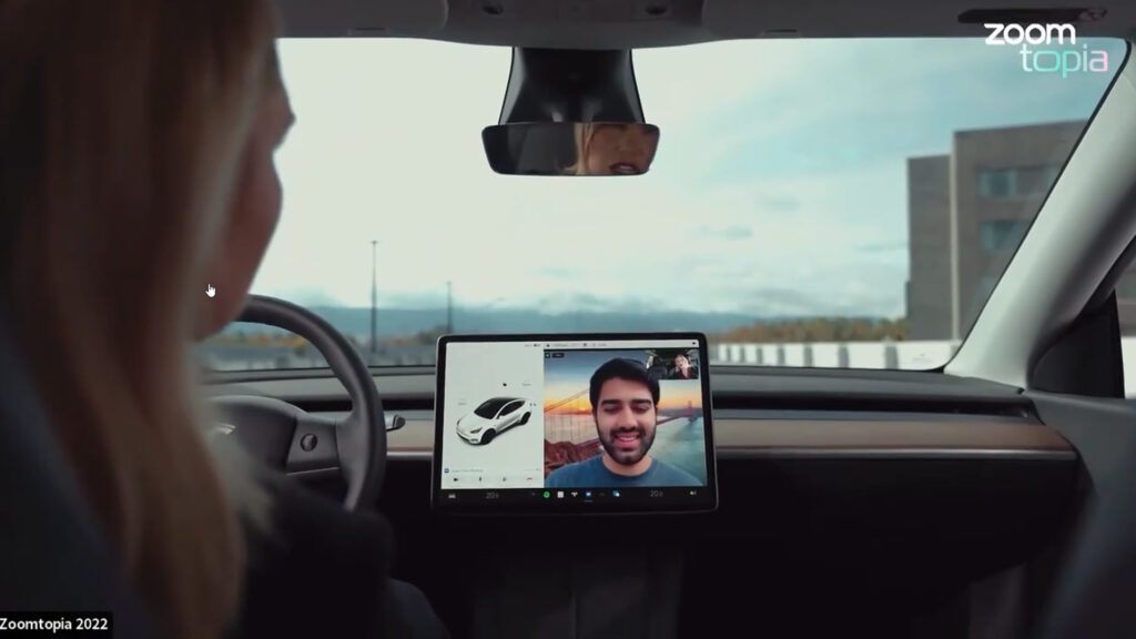 You might soon be able to do a Zoom call in your Tesla