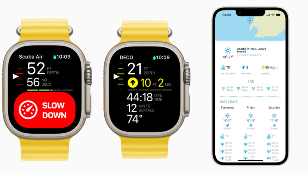 Apple offers a deep dive into the Watch Ultra's premiere diving app, Oceanic Plus