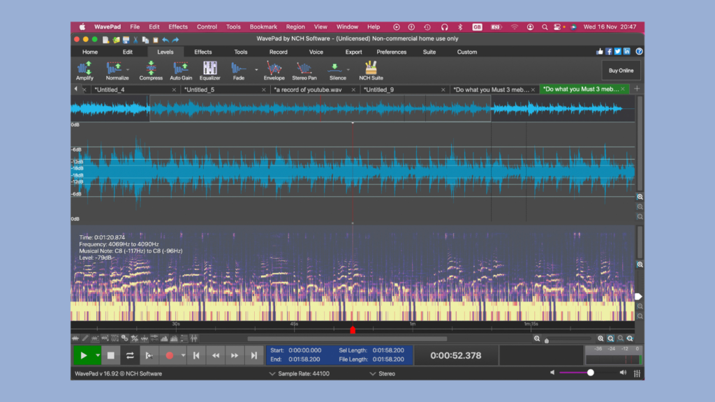 WavePad audio editor review