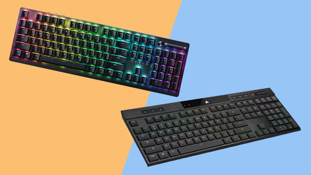 Corsair K100 Air Wireless vs Razer DeathStalker V2 Pro: which wireless gaming keyboard is for you?