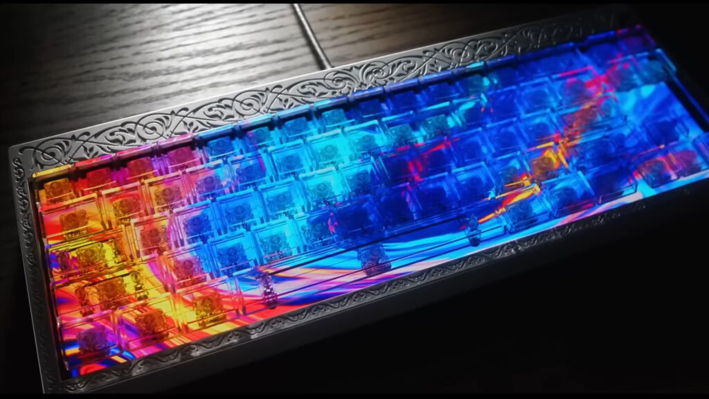 This keyboard has a screen underneath - and you might not be able to look away