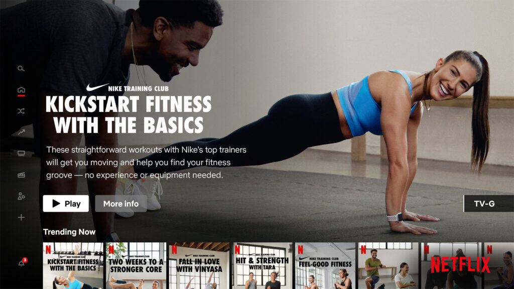 Netflix will stream Nike workouts to help meet your New Year's fitness resolution