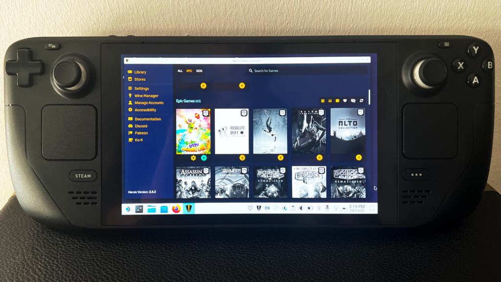 How to install the Heroic Launcher to play Epic and GOG titles on your Steam Deck