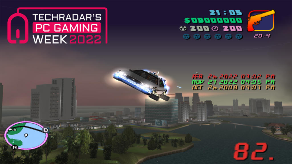 Back to the Future in GTA Vice City is the mod you need to play right now