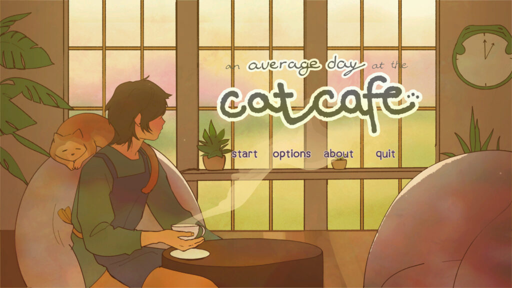 I got mugged by a cat in this indie game and now he won't leave my cafe