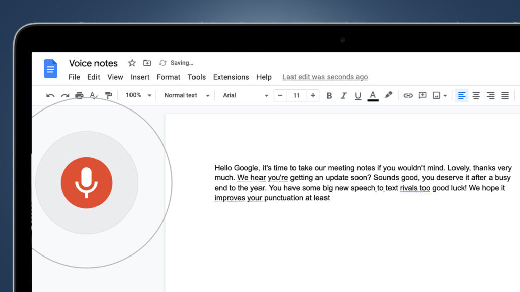 Google Docs update could make voice typing genuinely useful