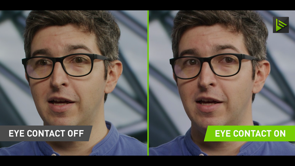 Nvidia's streaming software can now deepfake your eyes to make sure you're looking at the camera