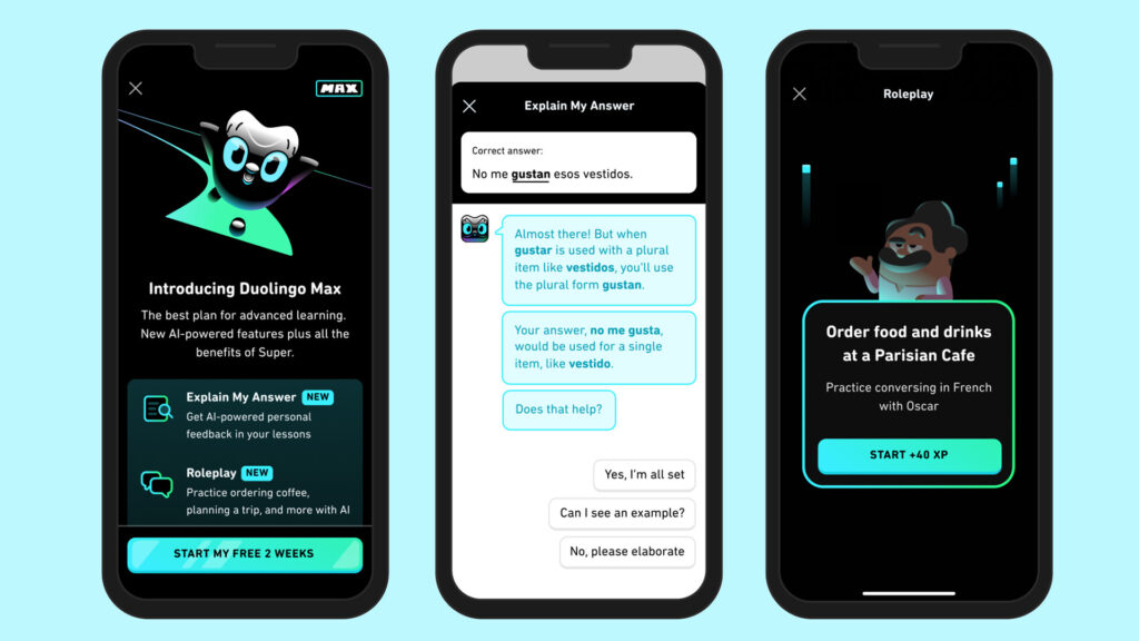 Duolingo's new GPT-4 AI will happily explain why your Spanish is wrong
