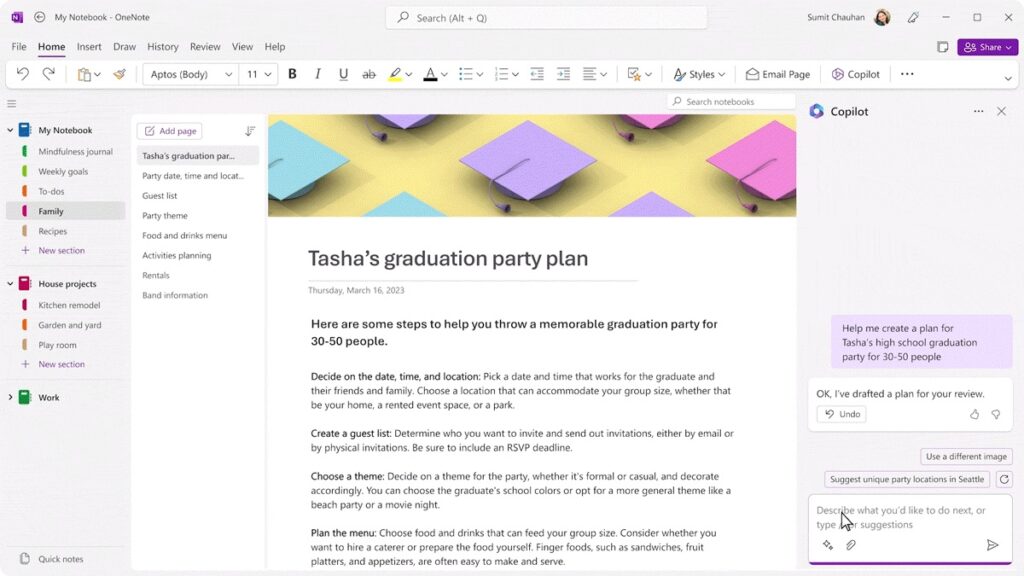 Microsoft is bringing its AI Copilot to OneNote