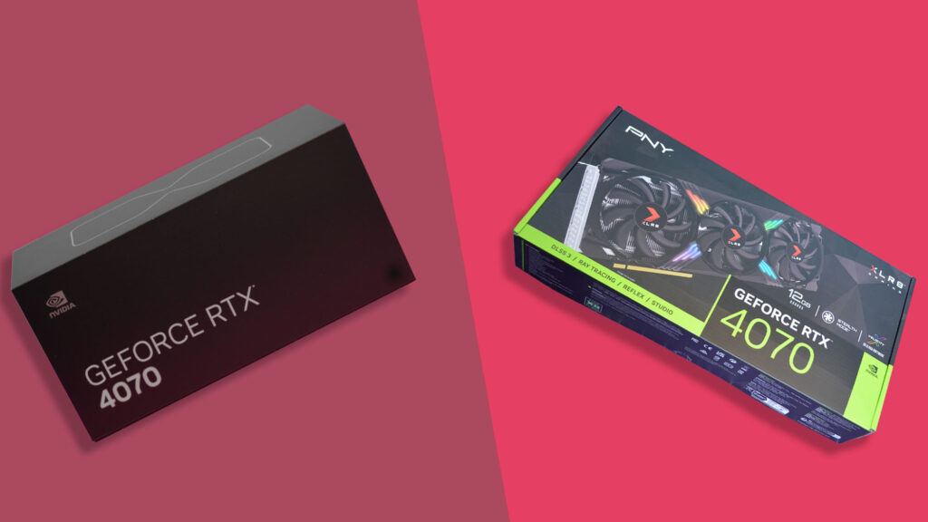 RTX 4070 Founders Edition vs PNY RTX 4070 XLR8: return of the 8-pin