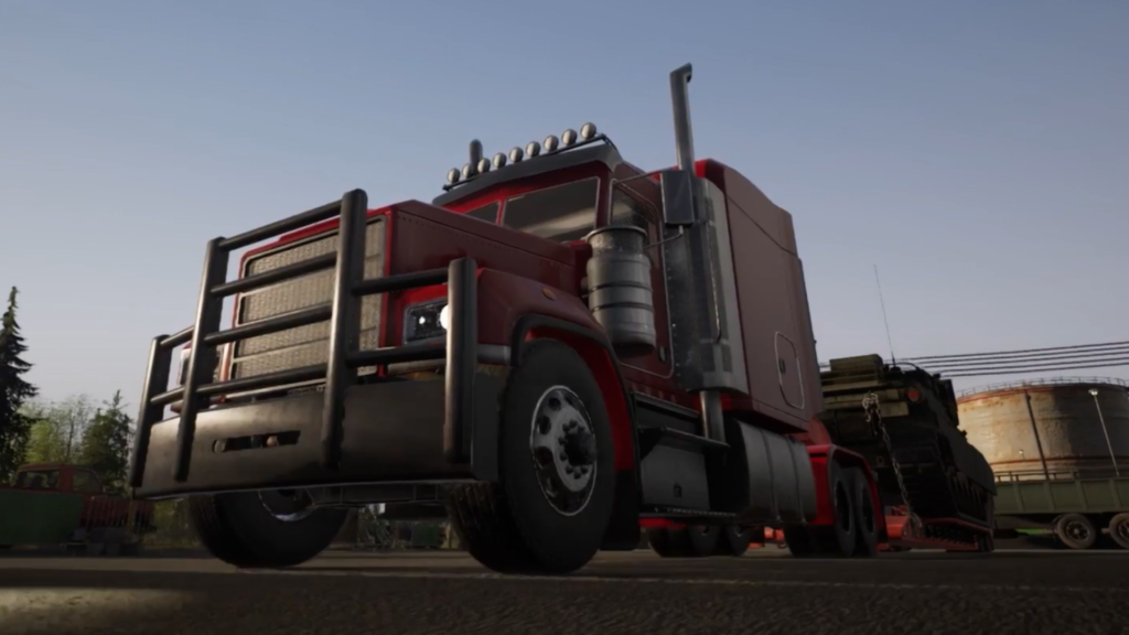 Be the trucker and not the truck in the simulator game Alaskan Road Truckers