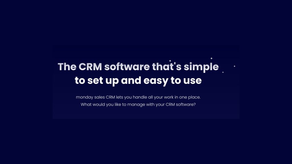 Monday Sales CRM review