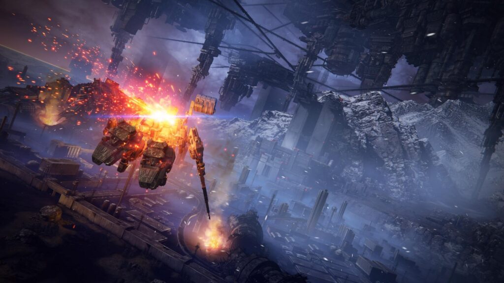 New Armored Core 6 preview shows off lightning-fast combat and massive bosses