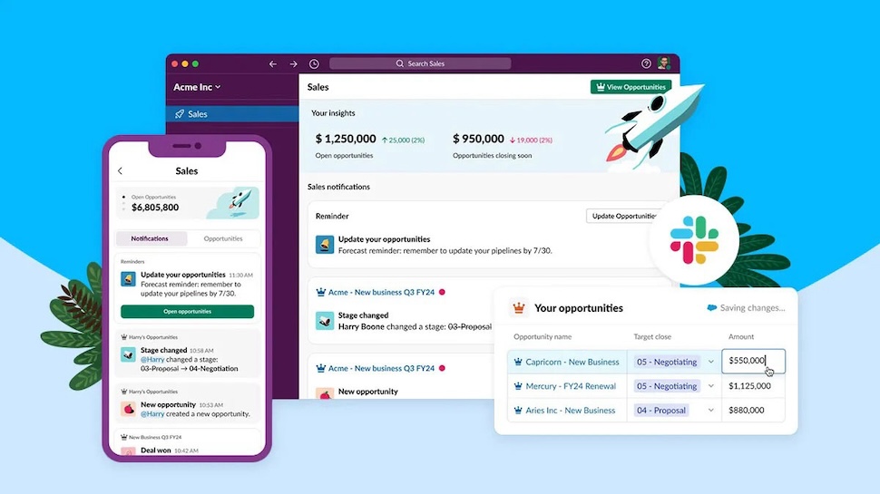 Slack Sales Elevate brings Salesforce cloud into Slack