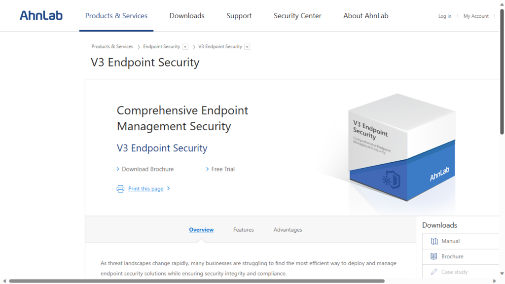 AhnLab V3 Endpoint Security review