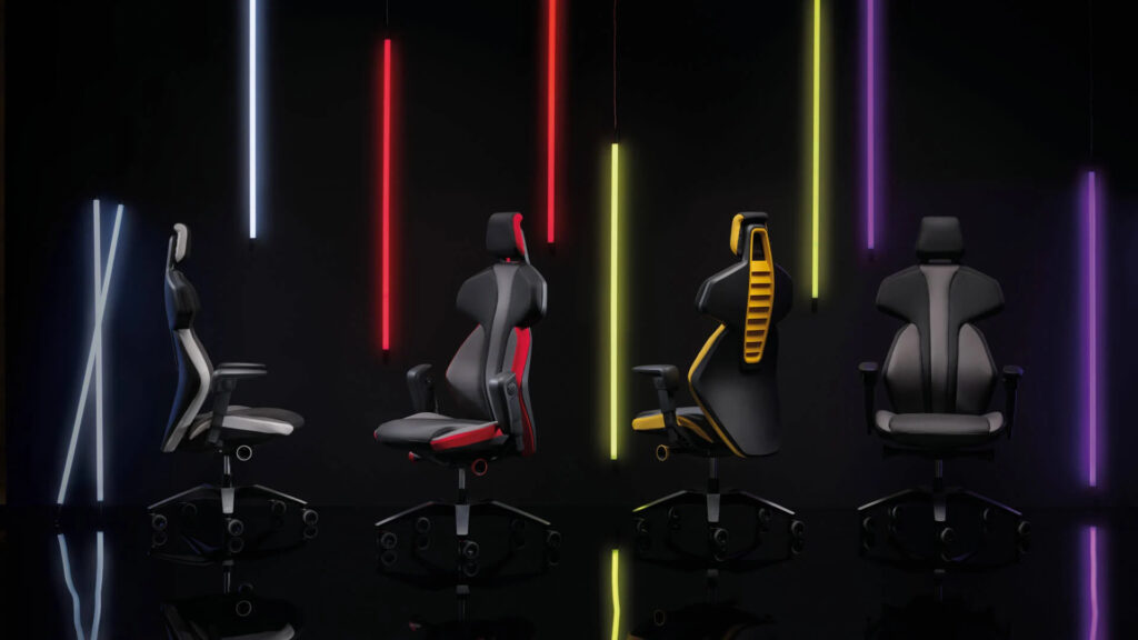 This pricey gaming chair from Sybr features a cooling system that helps “expel warm air” while you play