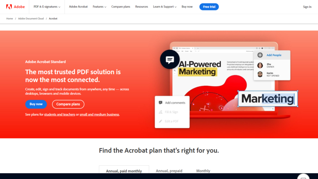 Adobe Acrobat Standard (2024) review